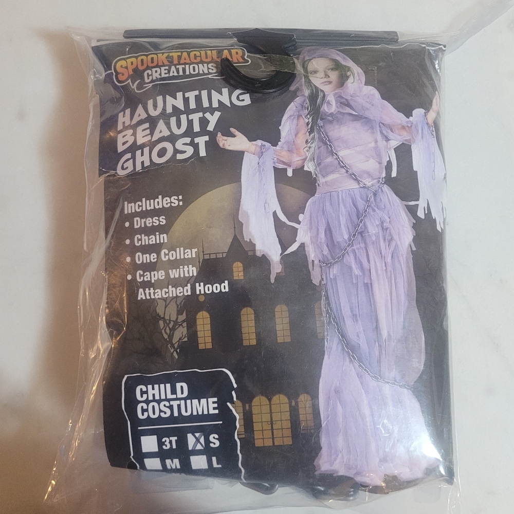 Haunting Beauty Ghost Child Costume Size Small